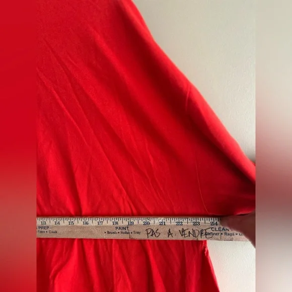 Zara Vibrant Red Ruffle Tunic - Picture 7 of 10